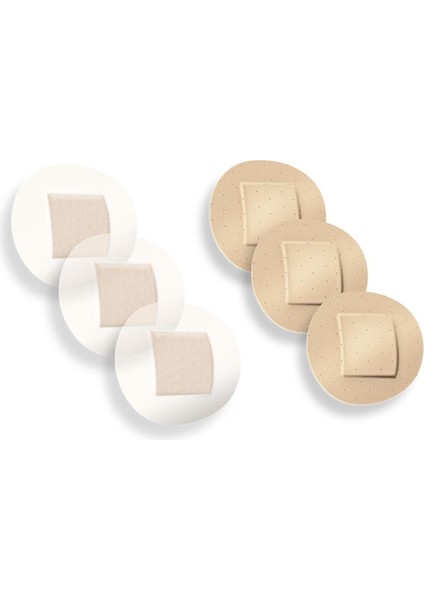 Enjeksiyon Bandı Yuvarlak 2.5cmx2.5cm - 5 Paket