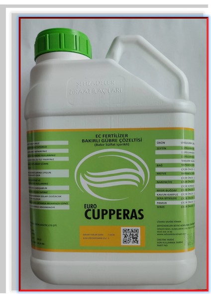 Cupperas 5lt Sıvı Bakır