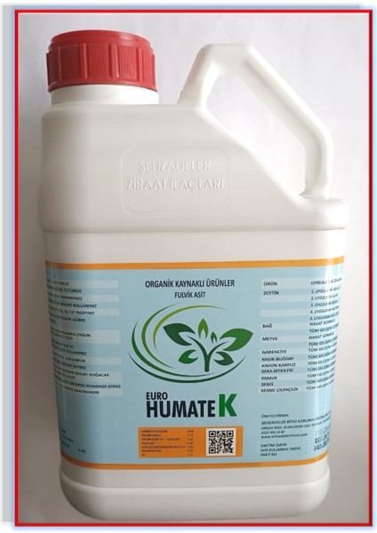 Humate K 4kg Ultra Granül %65 Saf Fülvik Asit