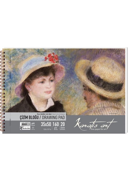 Keskin Color Karatis Art 160GR 35X50 20 Yaprak Spiralli Çizim Blok 484002-99