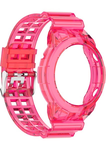 Huawei Izle Gt 2 Silikon Entegre Watchband Gül Kırmızı(Yurt Dışından)