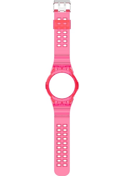 Huawei Izle Gt 2 Silikon Entegre Watchband Gül Kırmızı(Yurt Dışından)