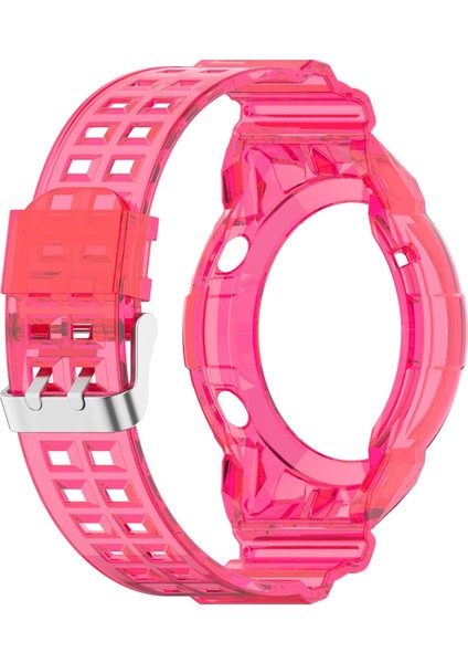 Huawei Izle Gt 2 Silikon Entegre Watchband Gül Kırmızı(Yurt Dışından)