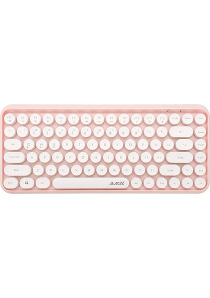 Ajazz 308I Ev Ofis Için Kablosuz Klavye - Pembe (Yurt Dışından)