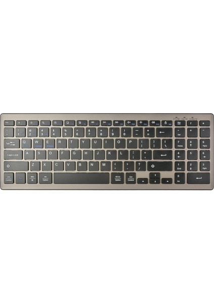 168 2.4g Bluetooth Çift Modu Kablosuz Klavye - Siyah (Yurt Dışından)