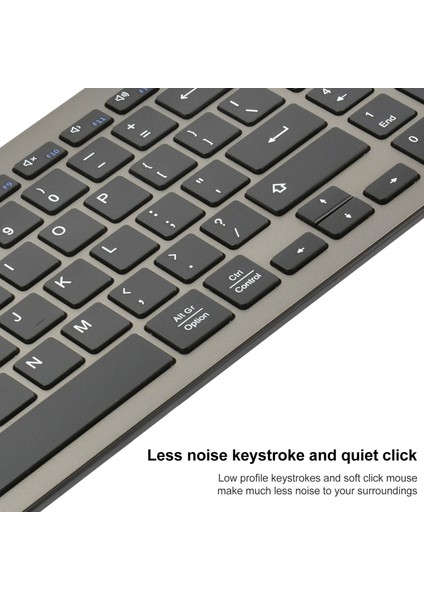 168 2.4g Bluetooth Çift Modu Kablosuz Klavye - Siyah (Yurt Dışından)