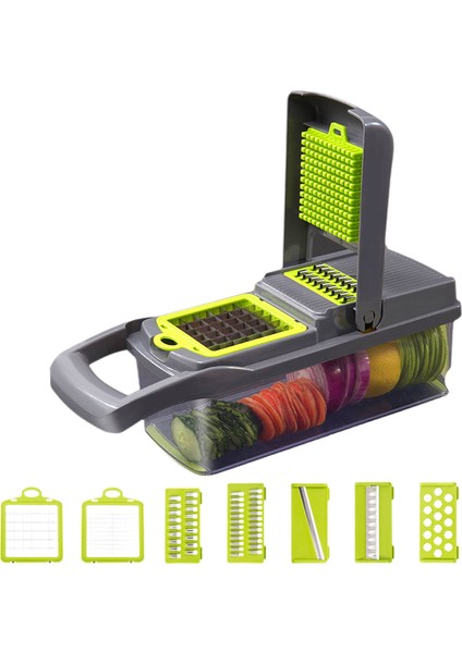 Çok Fonksiyonlu Sebze Rendesi, Sebzeleri Soymak ve Dilimlemek Için Soyucu, Paslanmaz Çelik Bıçak, Mutfak Aleti, Manuel Dilimleyici