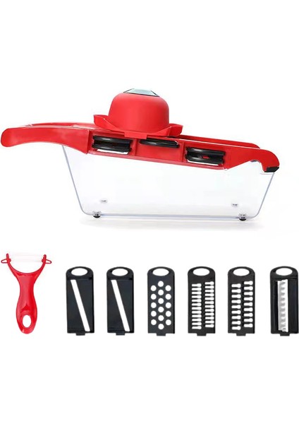 Sebze Dilimleyici Mandolin Dilimleyici Patates Soyucu Havuç Peynir Rende Sebze Kesici Mutfak Aksesuarları