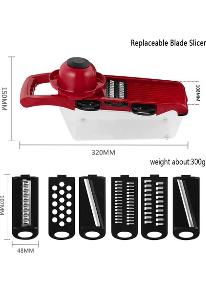 Sebze Dilimleyici Mandolin Dilimleyici Patates Soyucu Havuç Peynir Rende Sebze Kesici Mutfak Aksesuarları indirimleri