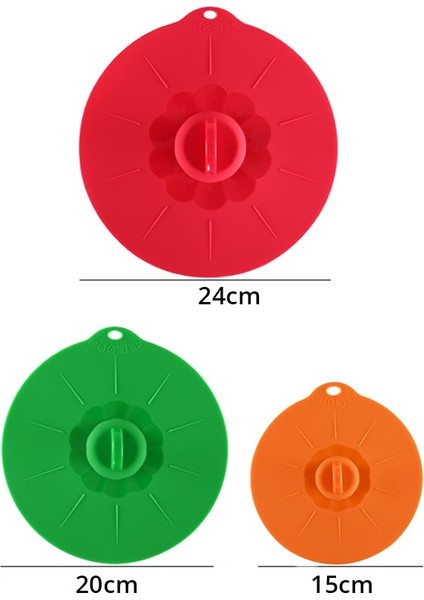 6, 8, 10 Inç Silikon Mikrodalga Kapakları - Çok Renkli (Yurt Dışından)