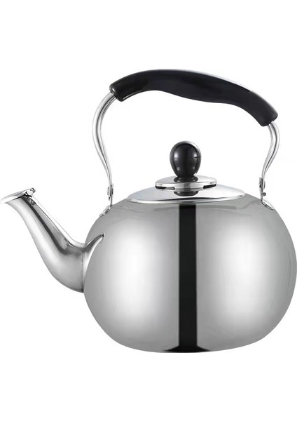 2.5l Paslanmaz Çelik Cilalı Islık Çalan Çaydanlık - Gri (Yurt Dışından)
