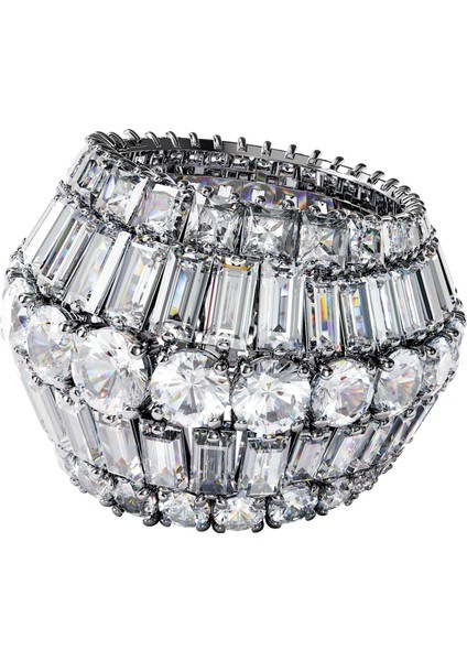 5598341 Swarovski Yüzük Hyperbola:ring L Rows White/rhs 55