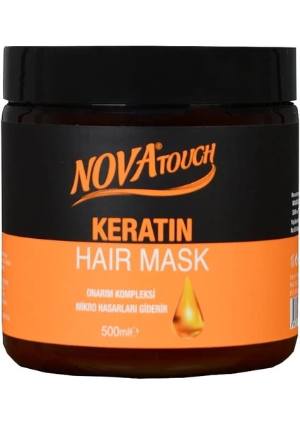 Nova Touch Keratin Onarım Ve Bakım Saç Maskesi 500 Ml