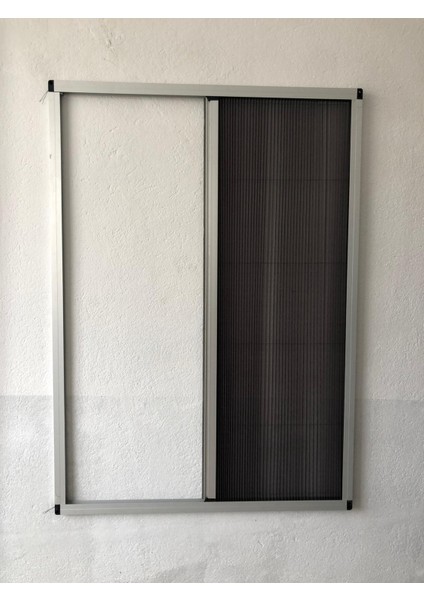 Pileli Kapı ve Pencere Sinekliği Eloksal Gri