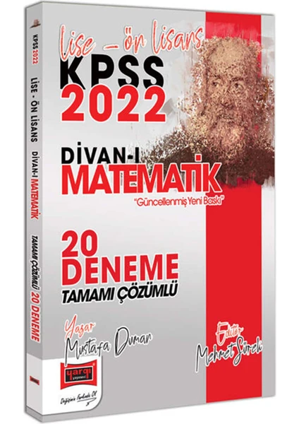 Yargı Yayınevi KPSS 2022 Lise Ön Lisans Divan-ı Matematik Tamamı Çözümlü 20 Deneme