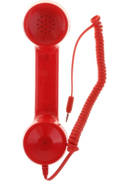3.5mm Retro Telefon Ahizesi - Kırmızı (Yurt Dışından) indirimleri