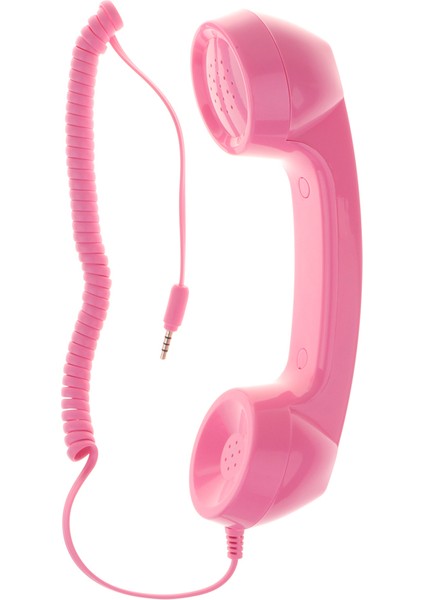 3.5mm Retro Telefon Ahizesi - Pembe (Yurt Dışından)