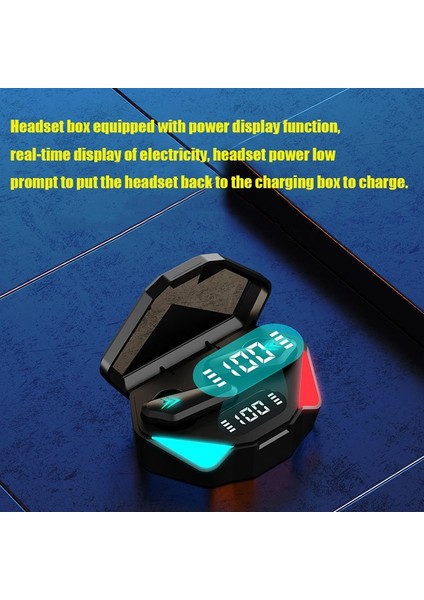 TWS-Y04 Tws Bluetooth Oyun Için Kulaklık Siyah (Yurt Dışından)