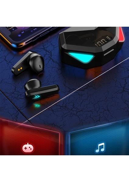 TWS-Y04 Tws Bluetooth Oyun Için Kulaklık Siyah (Yurt Dışından)