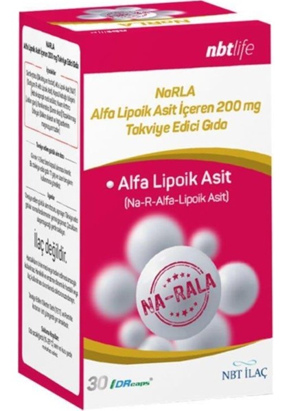 Nbt Life Narla Alfa Lipoik Asit 30 Kapsül