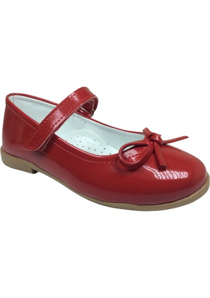 Ortaç Emt Patik Kırmızı Rugan Bıyık Fiyonk Kız Çocuk Babet Abiye Ayakkabı Fantazi Düğün fiyatları