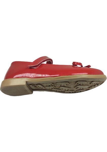 Ortaç Emt Patik Kırmızı Rugan Bıyık Fiyonk Kız Çocuk Babet Abiye Ayakkabı Fantazi Düğün indirimleri