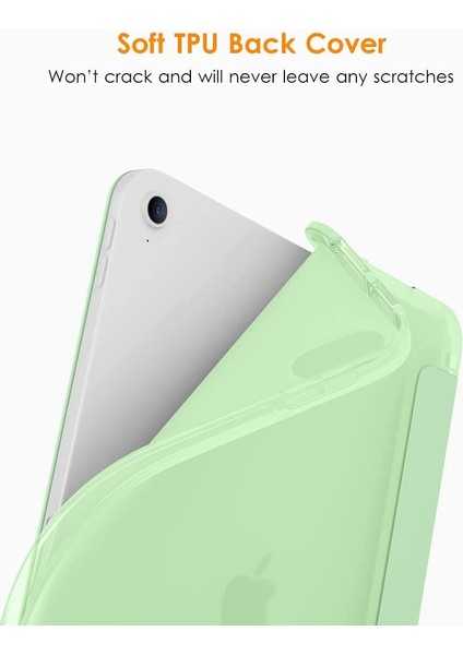 Apple iPad Air 5 10.9 2022 M1 Kılıf Tpu Kalem Bölmeli A2589 A2591 modelleri