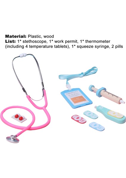 5 Adet Mini Doktor Oyuncak Seti - Pembe (Yurt Dışından) fiyatları