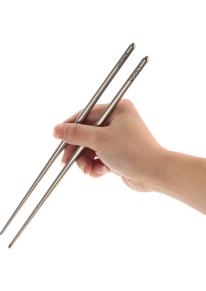 1 Çift Titanyum Chopstick - Gümüş (Yurt Dışından)