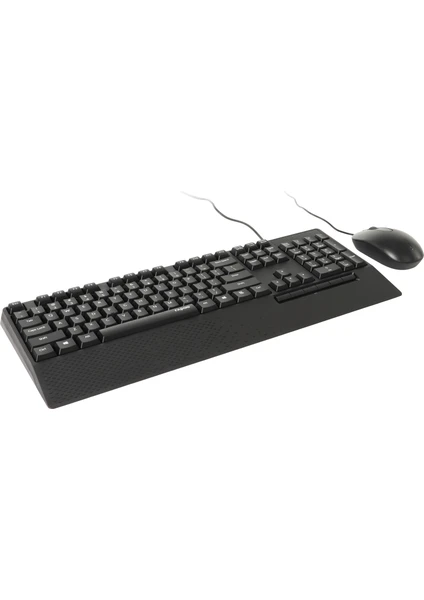 NX2000,USB Kablolu Ergonomik Q Türkçe Klavye ile Optik Mouse Set