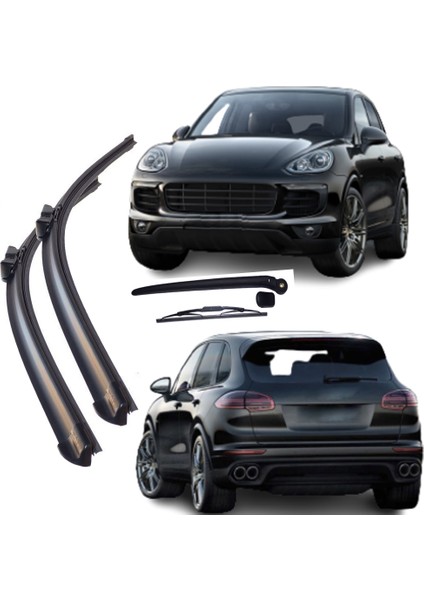 Porsche Cayenne Arka ve Ön Silecek Seti 2010--2018