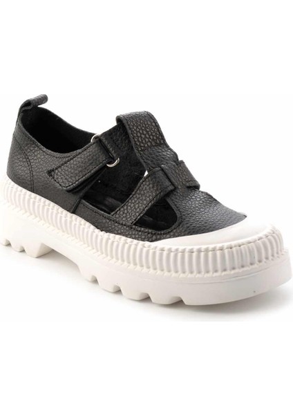 Siyah Leather Kadın Casual Ayakkabı K011220006