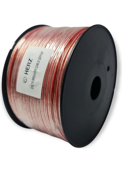 2x0.75 mm Hoparlör Kablosu 100 Metre Şeffaf fiyatları