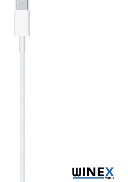 5A 100W 2metre Type-C To Lightning Şarj Kablosu Beyaz