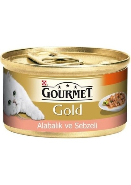 Alabalık ve Sebzeli Yetişkin Kedi Konservesi 85 gr