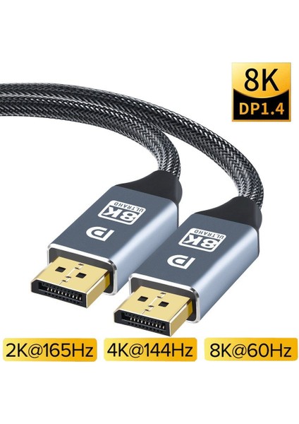 8k Displayport Kablo 2 Metre