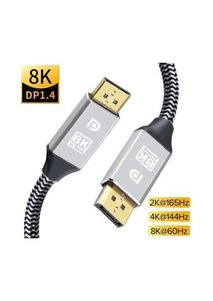 8k Displayport Kablo 2 Metre