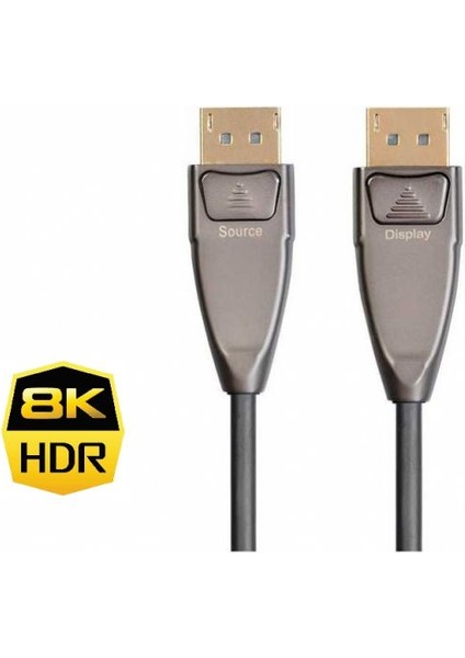 8K Displayport Kablo Fiber 10 mt
