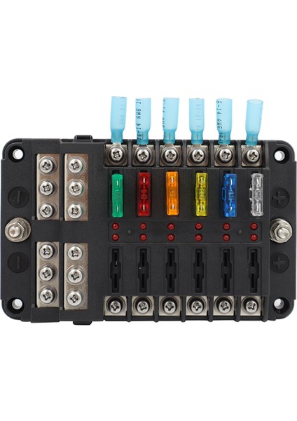 12 Yönlü Sigorta Bloğu Nemli Geçirmez Koruma Kapağı Etiket Kamyon Otomatik Rv Tarzı B Için Uygun fırsatları