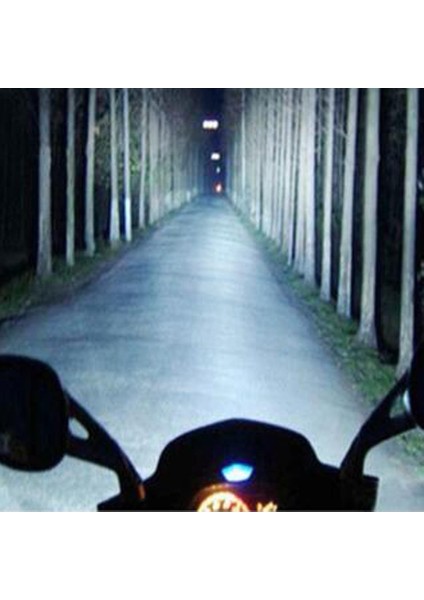 2 Paketler 6000 K 1000LM 6 LED Motosiklet Far 10 W Drl Lamba Motosiklet Için