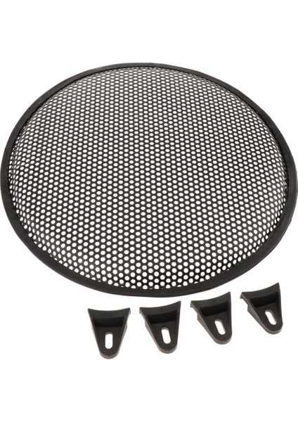 12 Inç Araba Hoparlör Çelik Örgü Alt Woofer Subwoofer Izgara Kapağı 4 Vidalı fırsatları