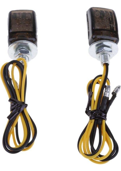 LED Siyah Mikro Mini Minik Küçük Göstergeler Dönüş Sinyalleri Motosiklet Motosiklet