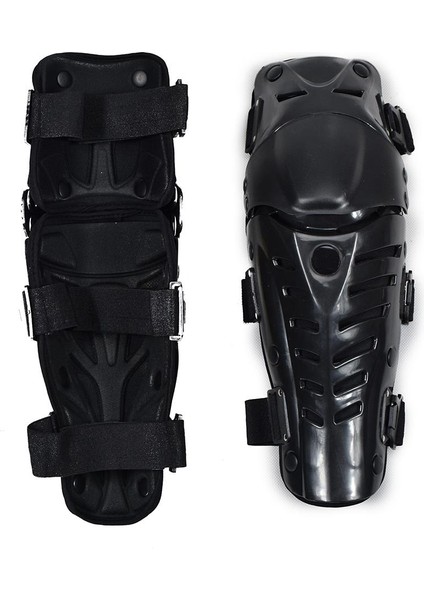 Siyah Motosiklet Yarışı Motocross Diz Shin Pedleri Koruyucu Koruyucu Dişli modelleri