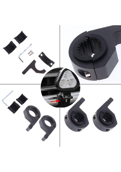 Modifiye 30MM Kelepçe Tutucu Evrensel Motosiklet Crash Bar Guard Için