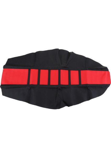 Evrensel Motosiklet Kaymaz Nefes Koltuk Kapağı 828X465 mm Kırmızı Siyah