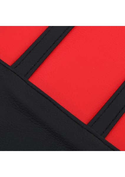 Evrensel Motosiklet Kaymaz Nefes Koltuk Kapağı 828X465 mm Kırmızı Siyah