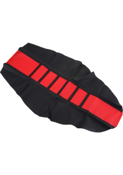 Evrensel Motosiklet Kaymaz Nefes Koltuk Kapağı 828X465 mm Kırmızı Siyah