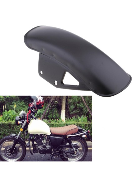 Suzuki GN125 Siyah Için Ön Çamurluk Çamurluk Doğrudan Yedek Metal Çelik