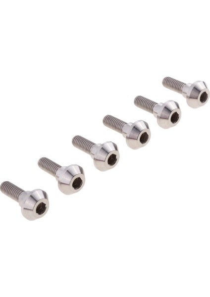 6 Adet M6 x 20MM Ti Disk Fren Rotor Cıvataları Suzuki Gsxr Yamaha R1 R6 Gümüş Için modelleri