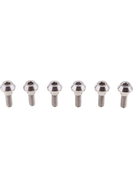 6 Adet M6 x 20MM Ti Disk Fren Rotor Cıvataları Suzuki Gsxr Yamaha R1 R6 Gümüş Için indirimleri